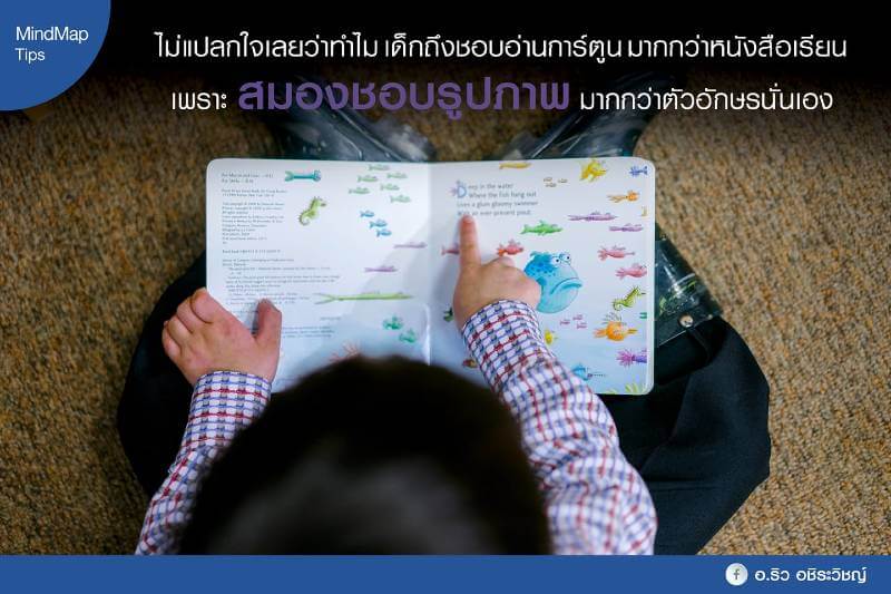 ความสำคัญและจุดเด่นของ Mind Map 1 children prefer picture than